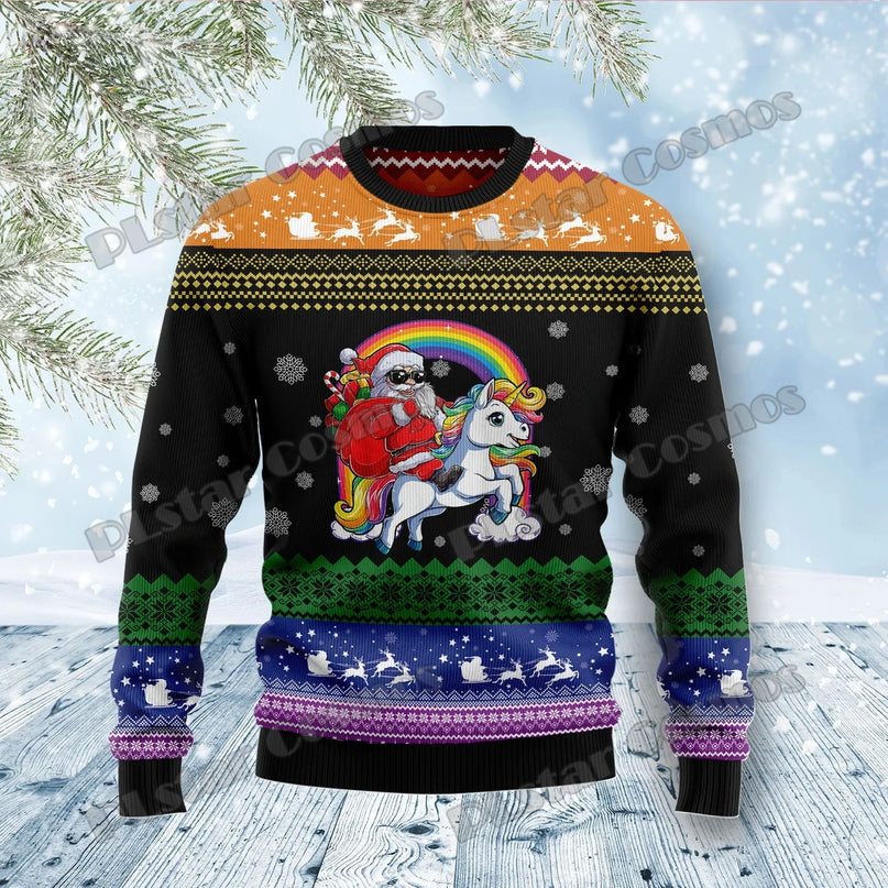 Dein magischer Weihnachts-Einhorn Pullover