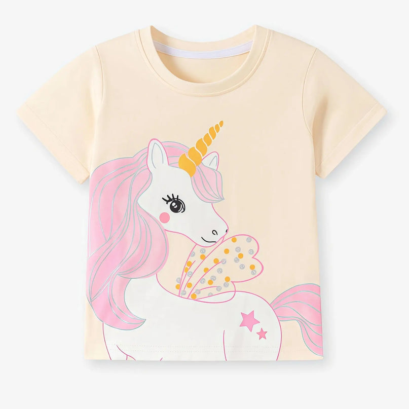 Dein sommerlicher Einhorn Pyjama mit Shorts