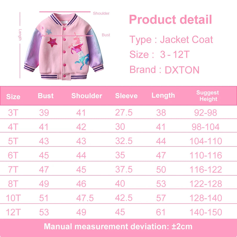 Deine glitzernde Einhorn Jacke für den