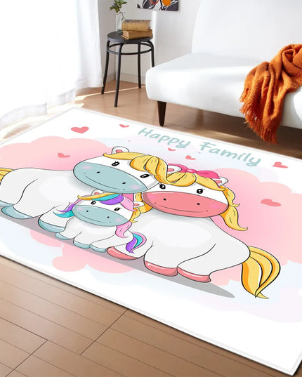 Dein rosafarbenes Einhorn Teppich Schloss!