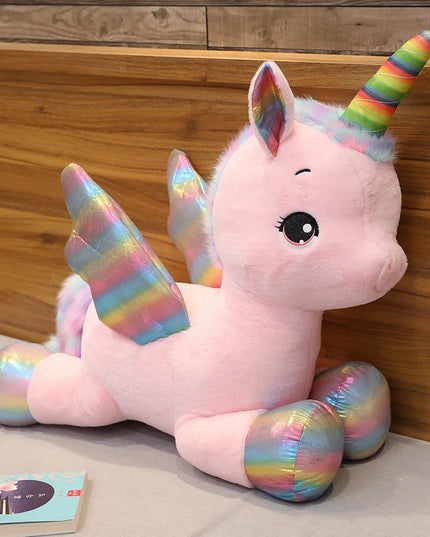 Dein flauschiges Einhorn Kissen mit Flügeln!