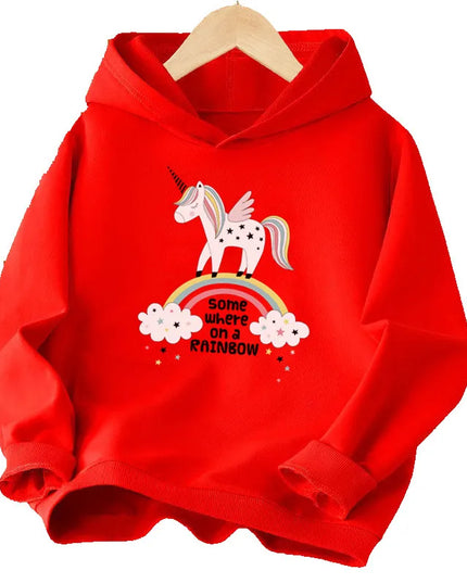 Kuscheliger Einhorn Hoodie in Schwarz für