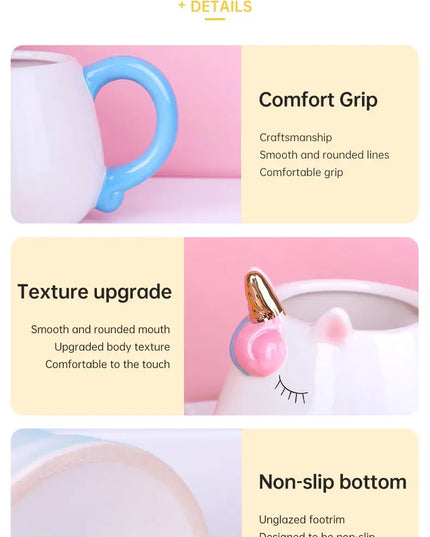 Deine handbemalte Regenbogen Einhorn Tasse!