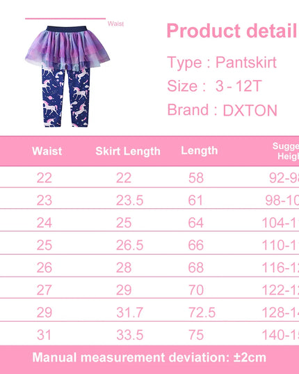 Magische Einhorn Leggings mit Tüllrock!