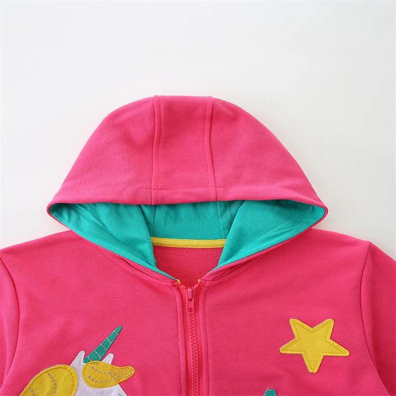 Deine magische Einhorn Jacke mit Mond-Motiv!