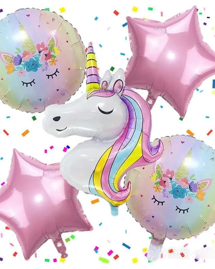 Dein Einhorn Kuscheltier Ballon-Set