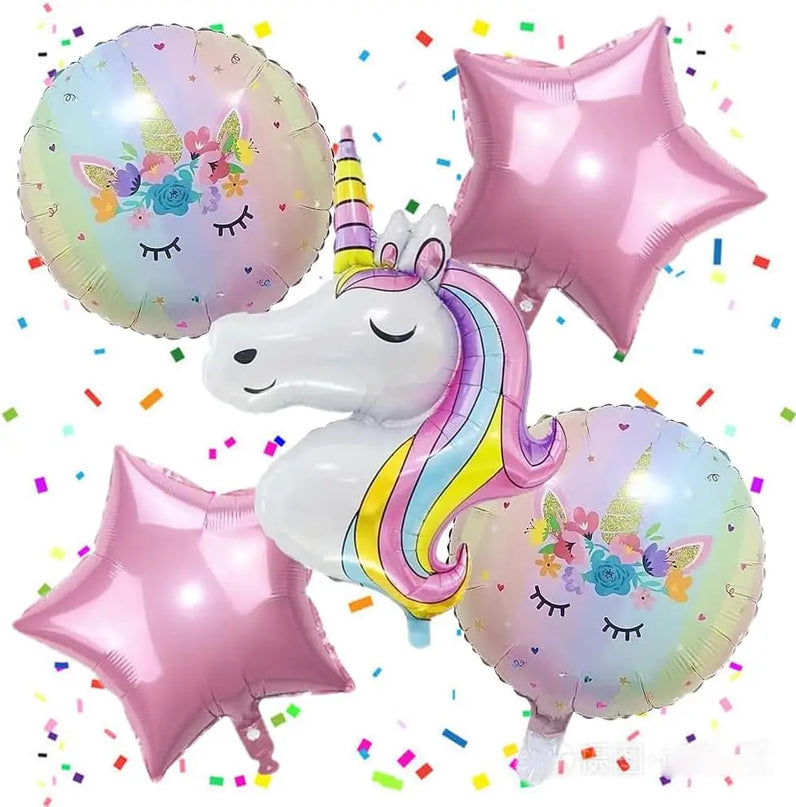 Dein Einhorn Kuscheltier Ballon-Set