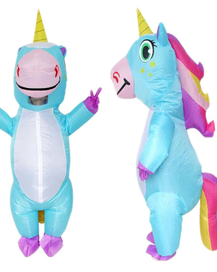 Dein süßes Aufblasbares Einhorn Kostuem!