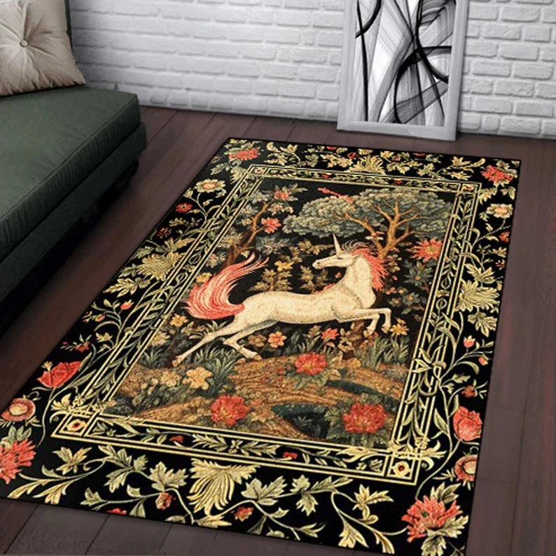 Dein Einhorn Teppich im Vintage-Stil!