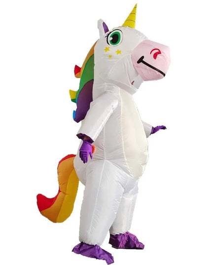 Einhorn Skelett Kostuem zum Aufblasen