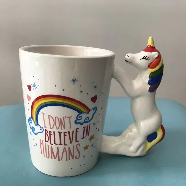 Deine Einhorn Tasse mit Tiergriff!