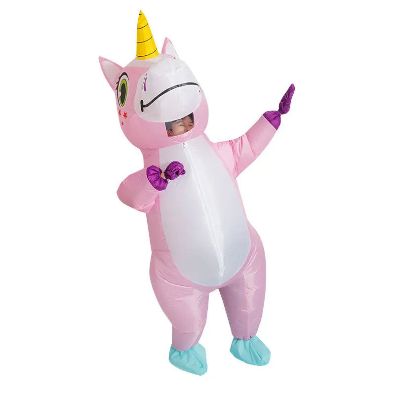 Strahlendes Pink: Dein Aufblasbares Einhorn