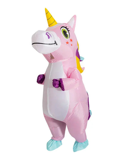 Süßes Aufblasbares Einhorn Kostuem Rosa