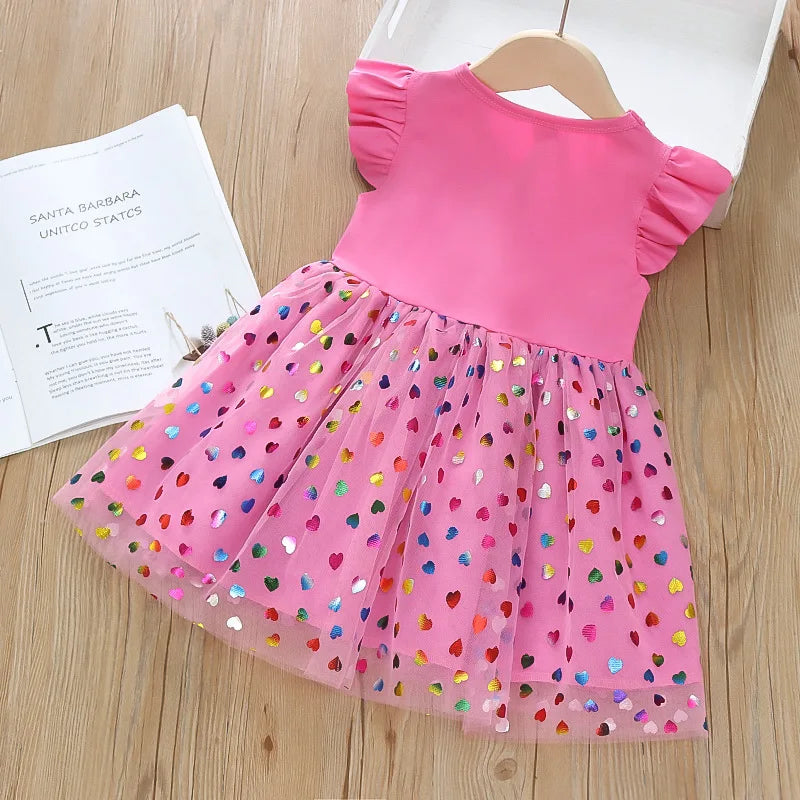 Dein Riesen Einhorn Regenbogenkleid Rose