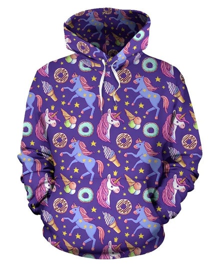 Dein 3D Regenbogen Einhorn Hoodie für alle!