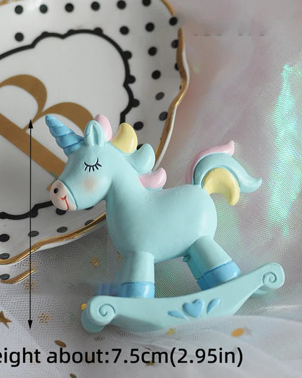 Regenbogen Einhorn Backform Topper