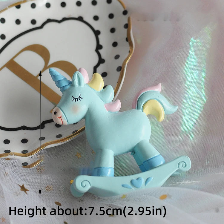 Regenbogen Einhorn Backform Topper