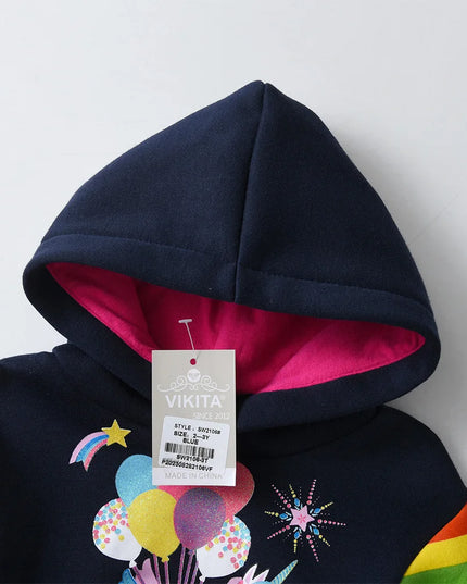 Dein gestreifter Einhorn Hoodie von VIKITA!
