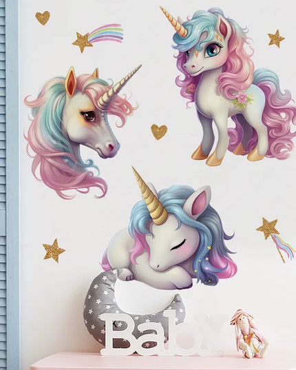 Dein Einhorn Wandtattoo für süße Träume!