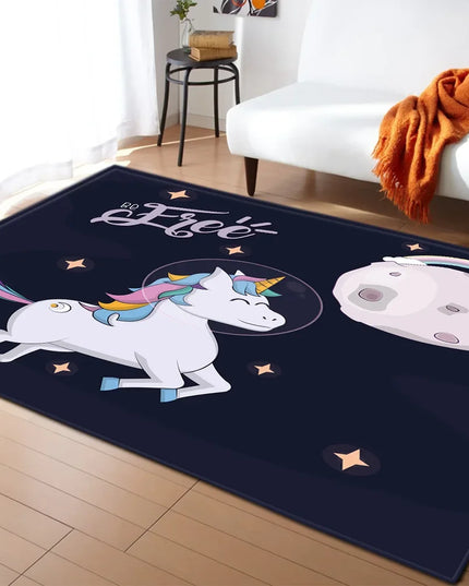 Dein rosafarbenes Einhorn Teppich Schloss!