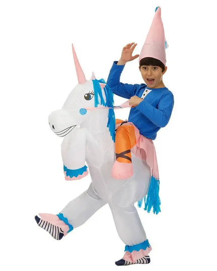 Dein Aufblasbares Einhorn Kostuem für Kids!