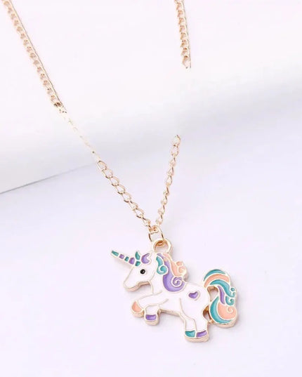 Deine flauschige Einhorn Kette in Lila!
