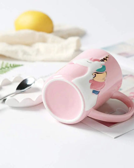 Deine zauberhafte Einhorn Tasse mit Deckel!