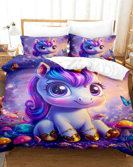 Dein Regenbogen-Traum mit Einhorn Bettwäsche!