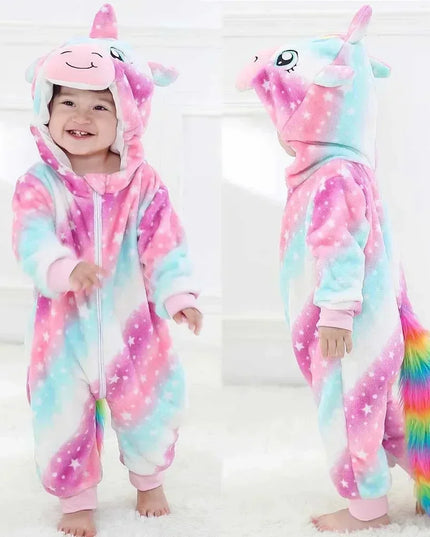 Regenbogen-Einhorn Kuschelanzug für dein