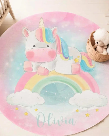 Runde Einhorn Decke: Dein magischer