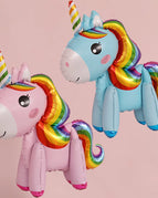 2pcs blue pink set / 3D / Unicorn