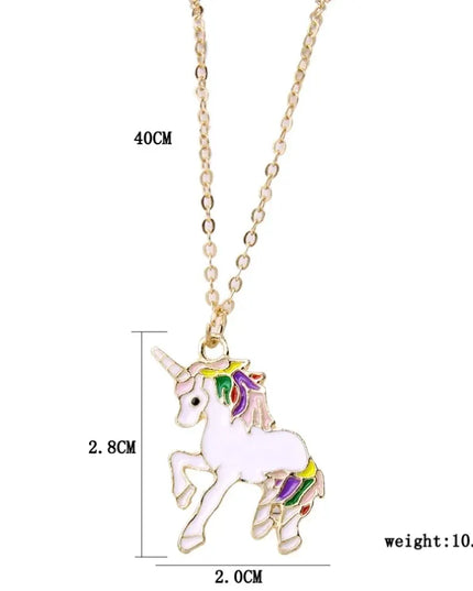 Deine flauschige Einhorn Kette in Lila!