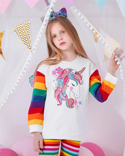 Dein glitzernder Einhorn Hoodie mit