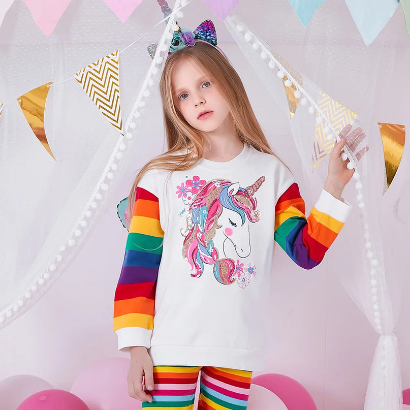 Dein glitzernder Einhorn Hoodie mit
