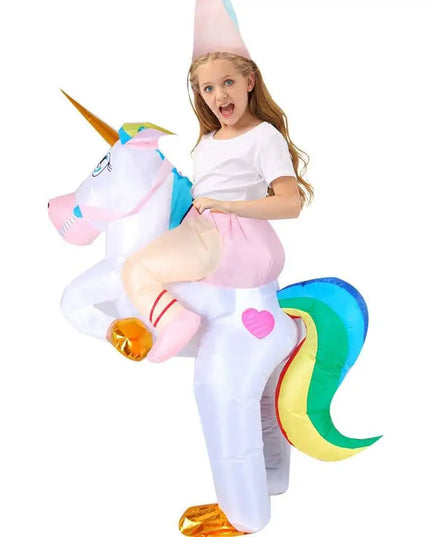 Dein Aufblasbares Einhorn Kostuem für Kids!