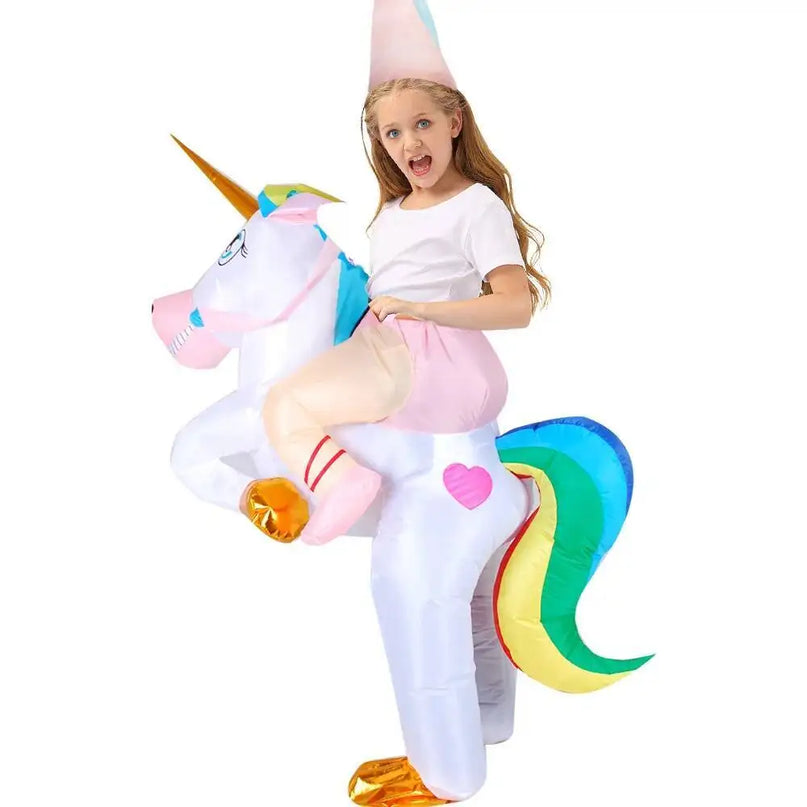 Dein Aufblasbares Einhorn Kostuem für Kids!