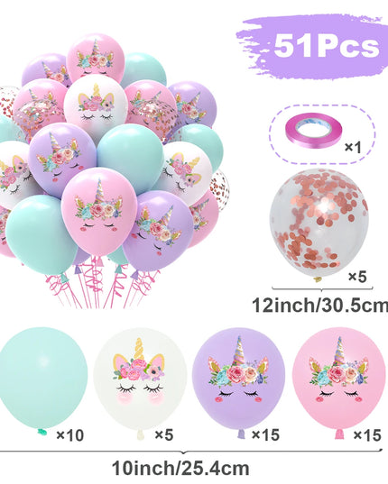 Konfetti-Zauber mit Einhorn Deko Ballons!