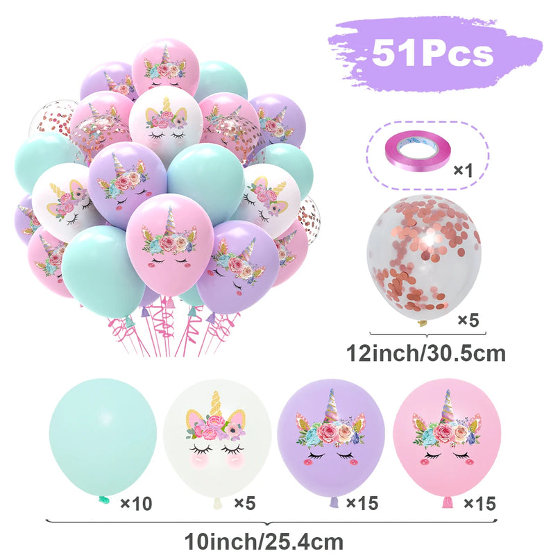 Konfetti-Zauber mit Einhorn Deko Ballons!