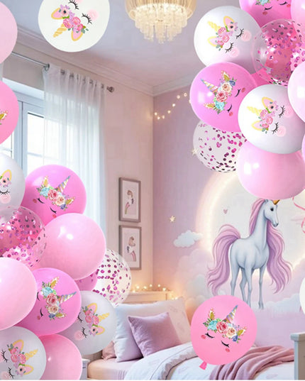 Konfetti-Zauber mit Einhorn Deko Ballons!