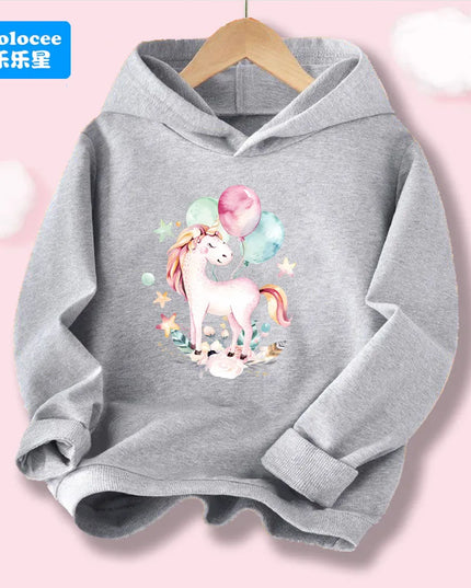 Dein cooler Einhorn Hoodie in Schwarz!
