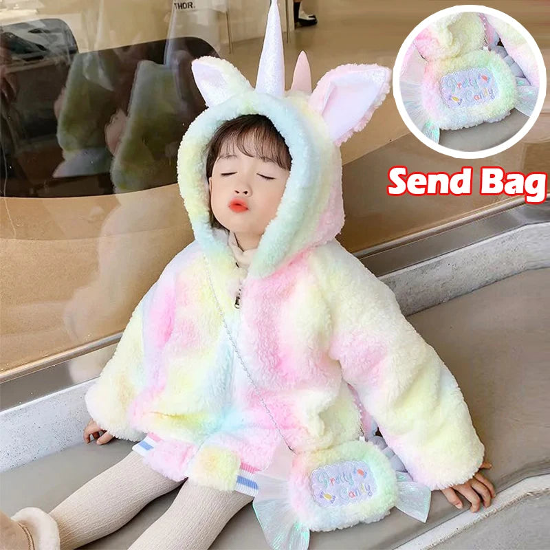 Deine zauberhafte Einhorn Jacke mit Tasche!