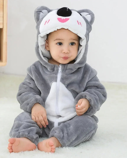 Kuscheliges Einhorn Kostuem für dein Baby!