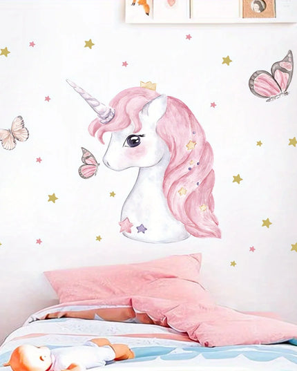 Süsses Einhorn Wandtattoo für dein Zimmer