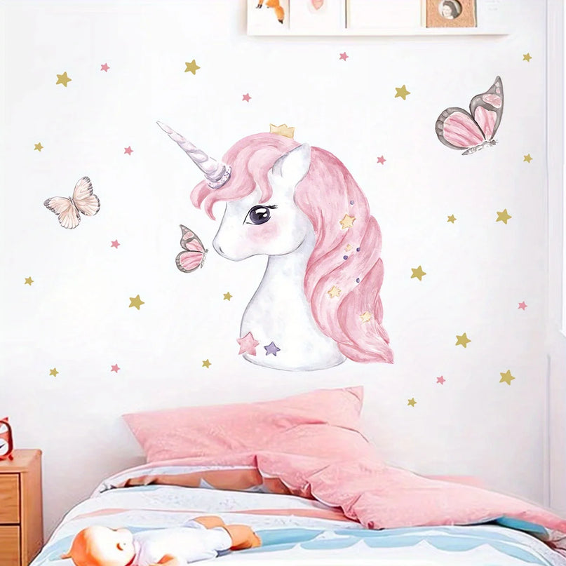 Süsses Einhorn Wandtattoo für dein Zimmer