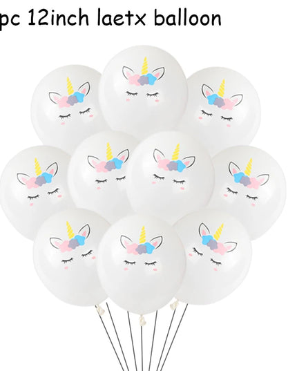 Dein Einhorn Kuscheltier Ballon-Set