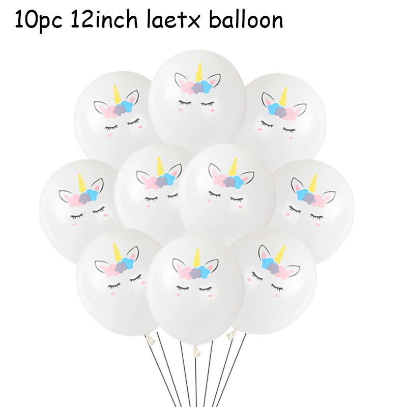 Dein Einhorn Kuscheltier Ballon-Set