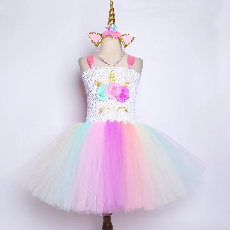 Dein süßes Einhorn Tutu Kostüm in Pastell!