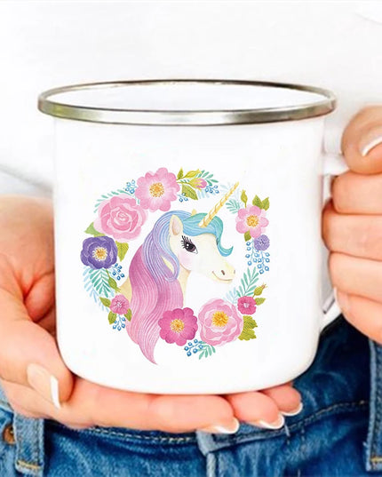 Deine coole Einhorn Tasse aus Emaille!