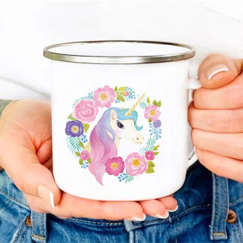 Deine coole Einhorn Tasse aus Emaille!