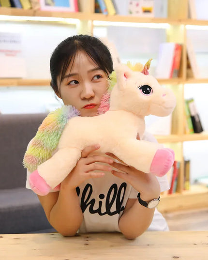 Dein riesiges Regenbogen Einhorn Kissen!